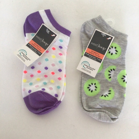 WEST LOOP 2 PAIRS OF ANKLE SOCKS NWT - Picture 6 of 6
